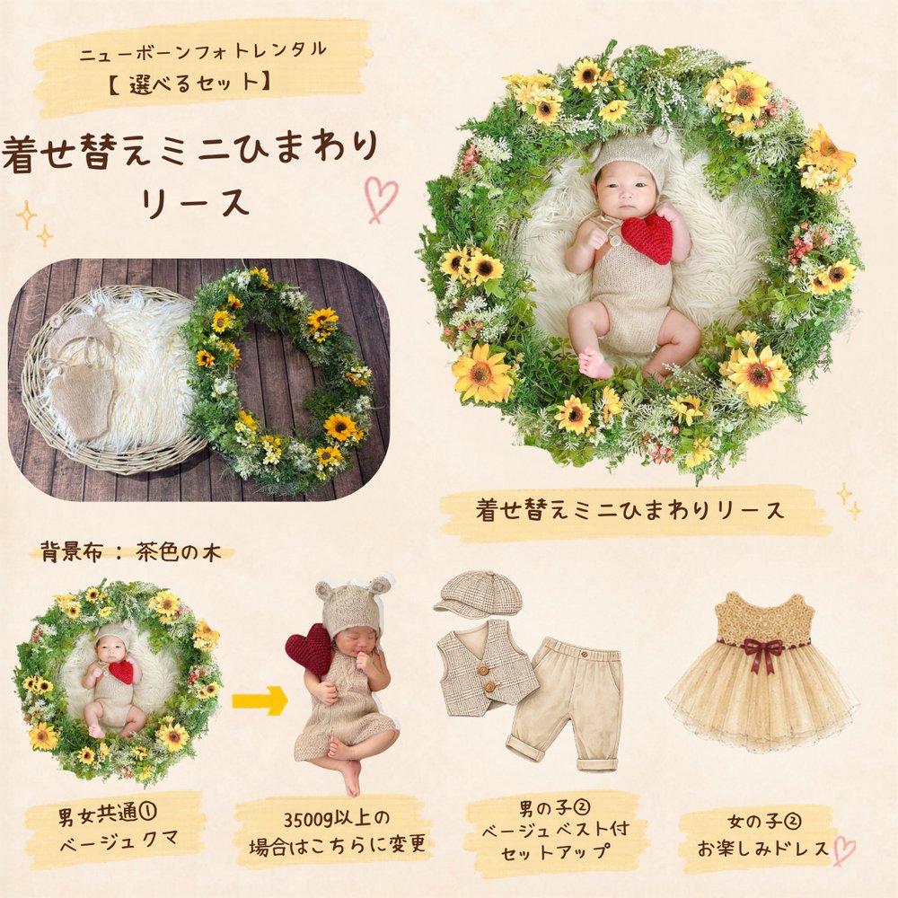 着せ替えミニヒマワリ（6〜9月）